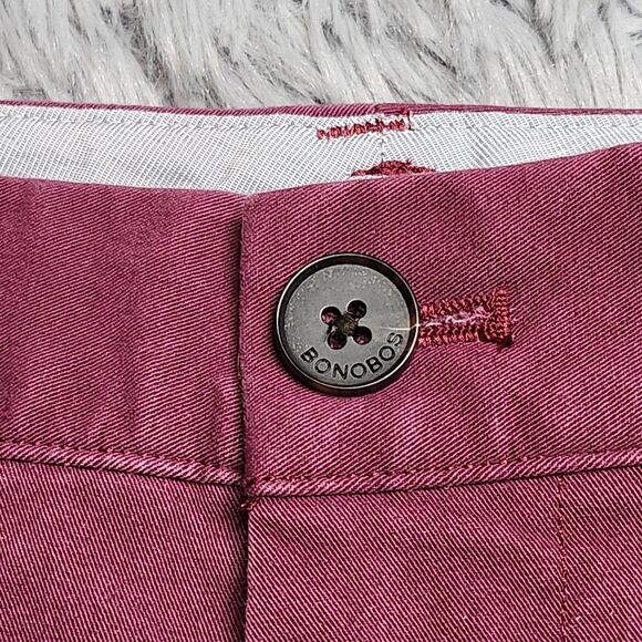 Bonobos Shorts Mens 30 Athletic Fit Purple Stretch Chino Casual Cotton Spandex - Picture 3 of 12